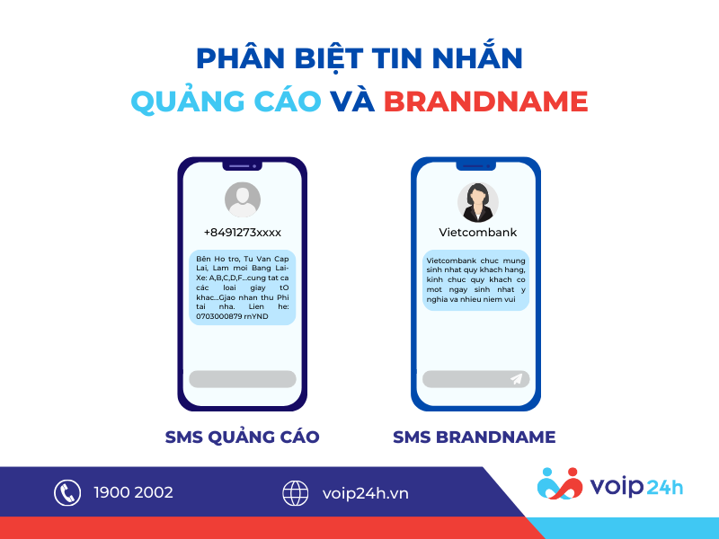 228 - Phân biệt tin nhắn quảng cáo và Brandname