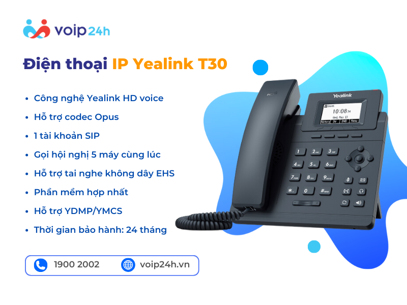 T30 - ĐIỆN THOẠI YEALINK T30