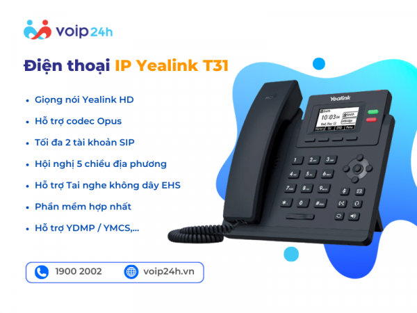 T31 600x450 - ĐIỆN THOẠI YEALINK SIP-T31