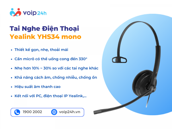 YHS34 MONO 600x450 - TAI NGHE CALLCENTER YEALINK YHS34 MONO