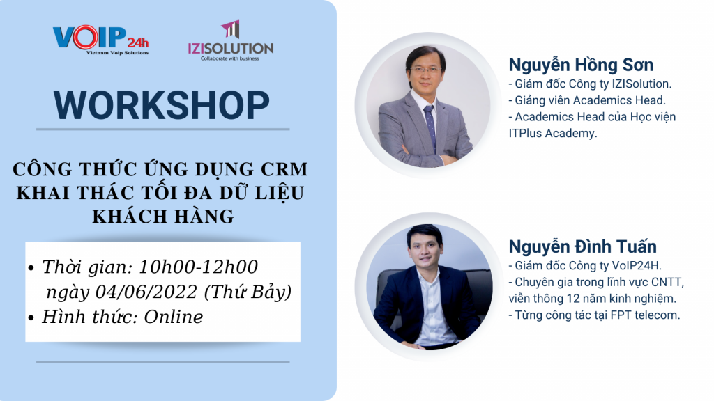 Thiết kế chưa có tên 1024x576 - [ONLINE WORKSHOP] ỨNG DỤNG CRM - KHAI THÁC TỐI ĐA DỮ LIỆU KHÁCH HÀNG