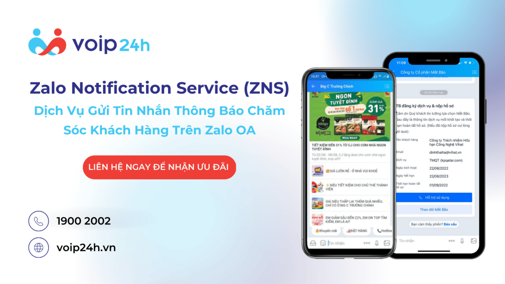 10 - Zalo Notification Service (ZNS) - CSKH chuyên nghiệp qua Zalo OA