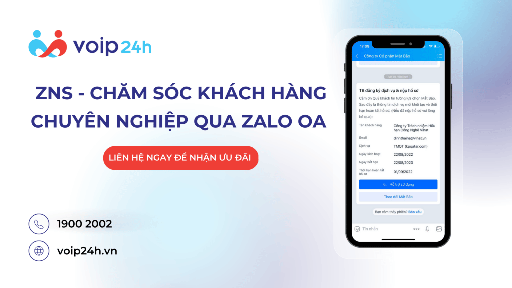 12 - Zalo Notification Service (ZNS) - CSKH chuyên nghiệp qua Zalo OA