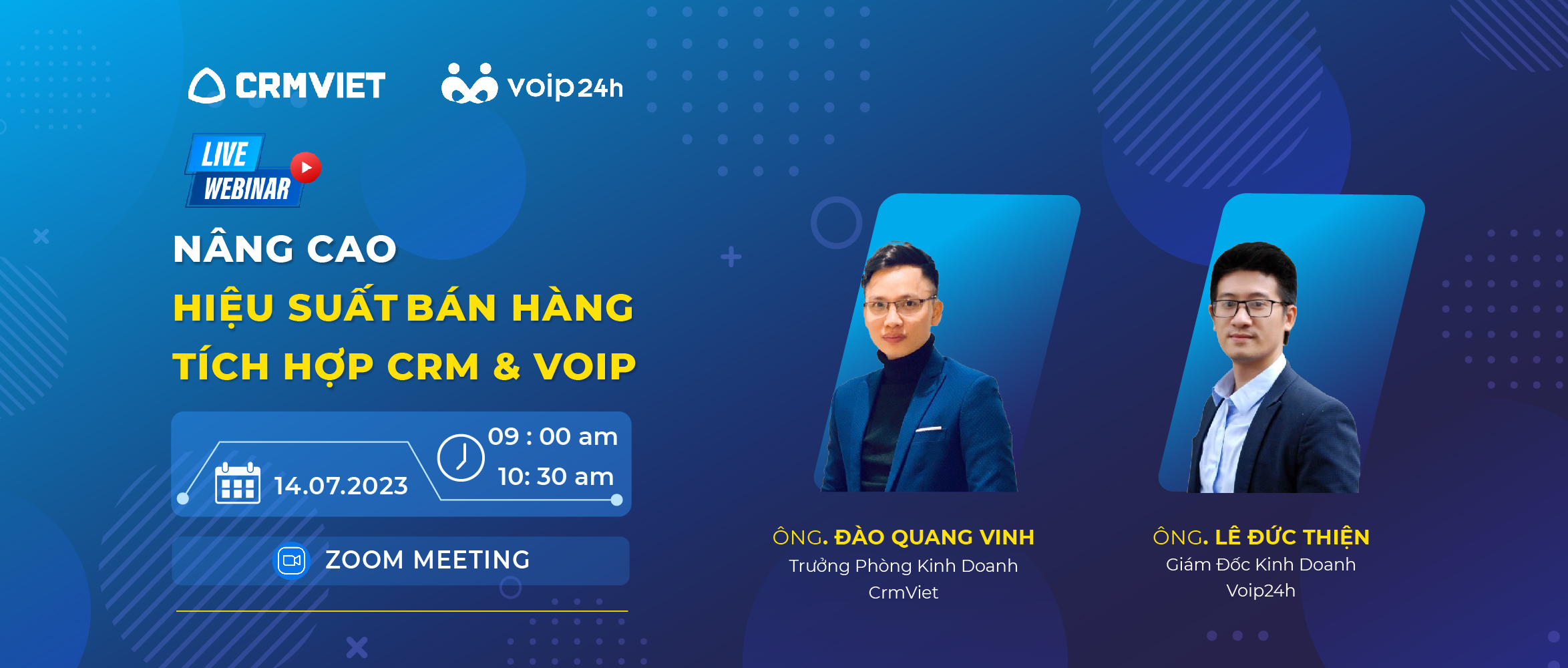 SLIDE WEB - WEBINAR: NÂNG CAO HIỆU SUẤT BÁN HÀNG VỚI CRM VÀ VOIP