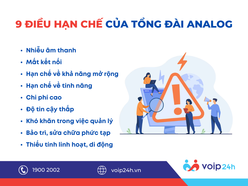 4 - Những điều cần làm khi tổng đài analog bị hư