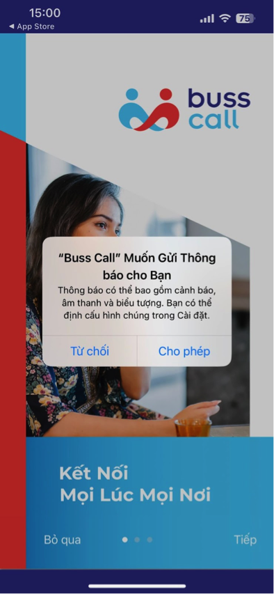 buoc 2 ios - HƯỚNG DẪN CÀI ĐẶT APP BUSS CALL