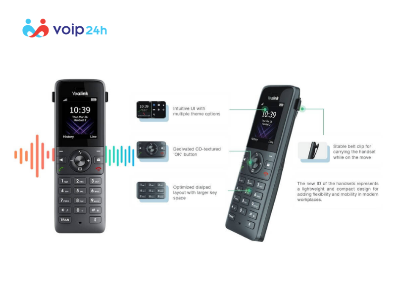 W73H 3 - Điện thoại Yealink DECT W73H