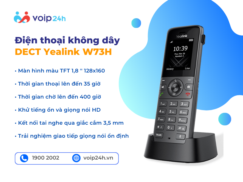 W73H - Điện thoại Yealink DECT W73H