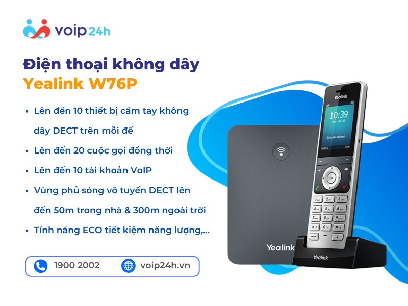 W76P - Điện thoại Yealink W76P